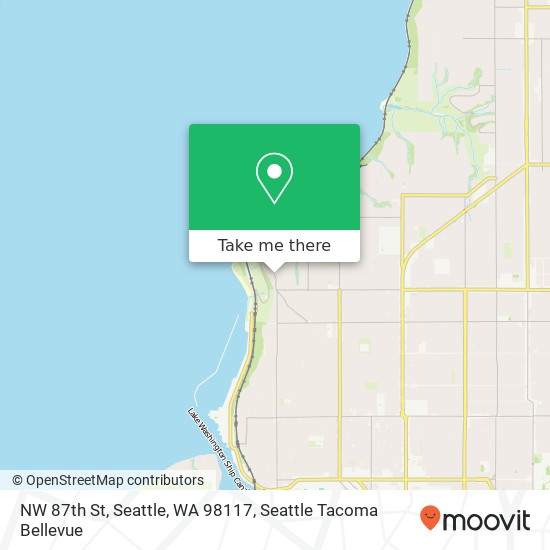 Mapa de NW 87th St, Seattle, WA 98117