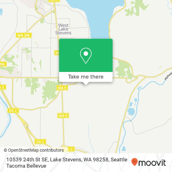 Mapa de 10539 24th St SE, Lake Stevens, WA 98258