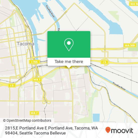 Mapa de 2815,E Portland Ave E Portland Ave, Tacoma, WA 98404