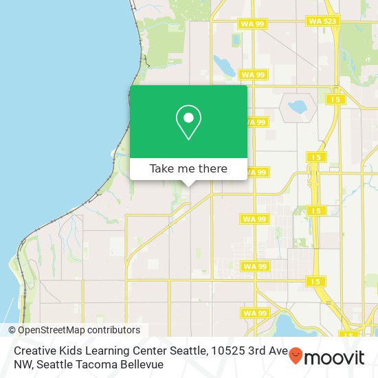 Creative Kids Learning Center Seattle, 10525 3rd Ave NW map