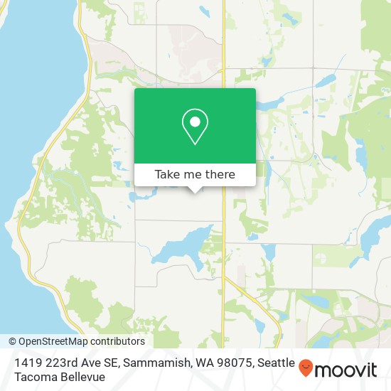 Mapa de 1419 223rd Ave SE, Sammamish, WA 98075