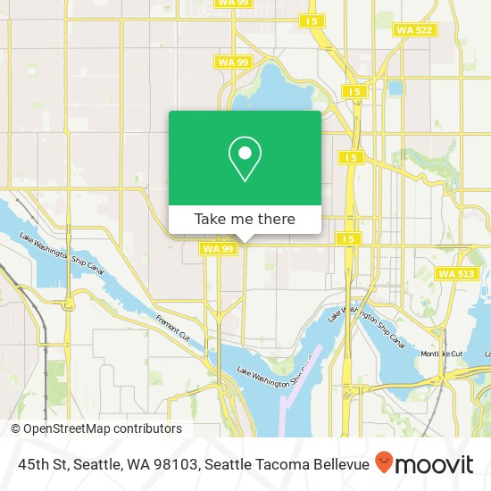 45th St, Seattle, WA 98103 map