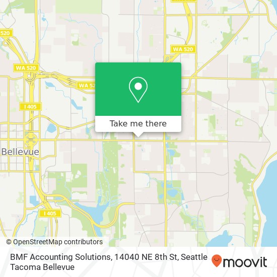 Mapa de BMF Accounting Solutions, 14040 NE 8th St