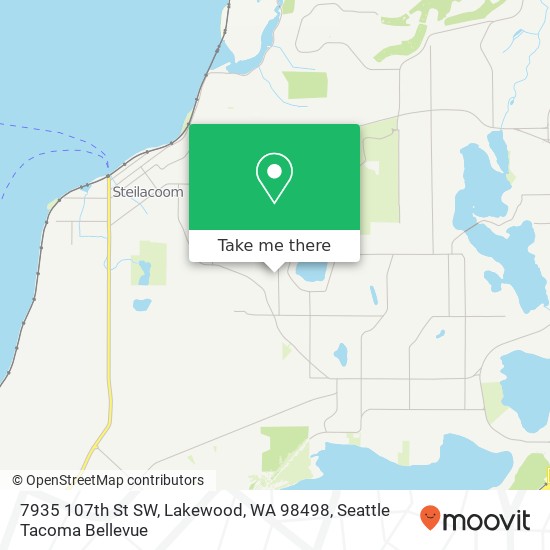 Mapa de 7935 107th St SW, Lakewood, WA 98498