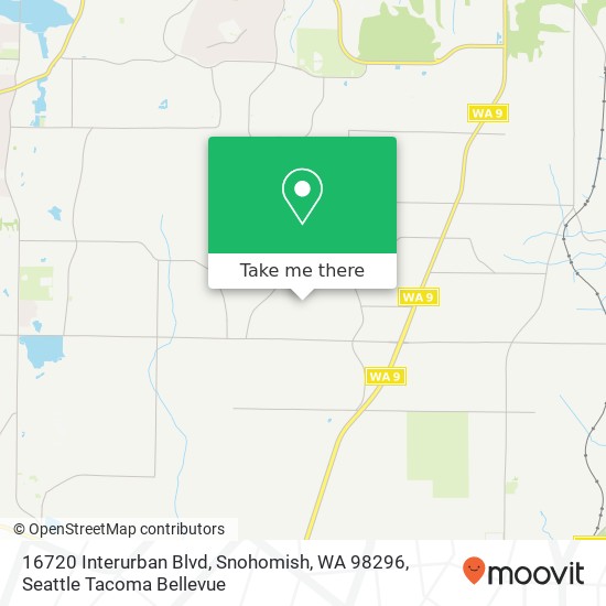 Mapa de 16720 Interurban Blvd, Snohomish, WA 98296