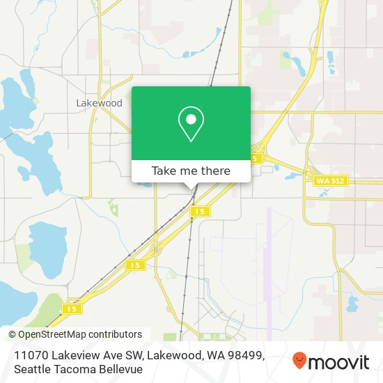 11070 Lakeview Ave SW, Lakewood, WA 98499 map