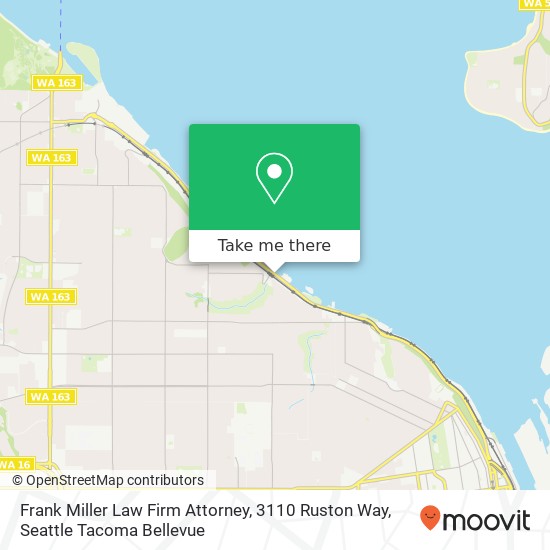 Mapa de Frank Miller Law Firm Attorney, 3110 Ruston Way