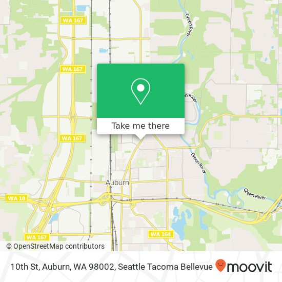 Mapa de 10th St, Auburn, WA 98002