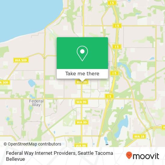 Mapa de Federal Way Internet Providers