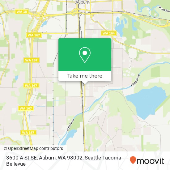 Mapa de 3600 A St SE, Auburn, WA 98002