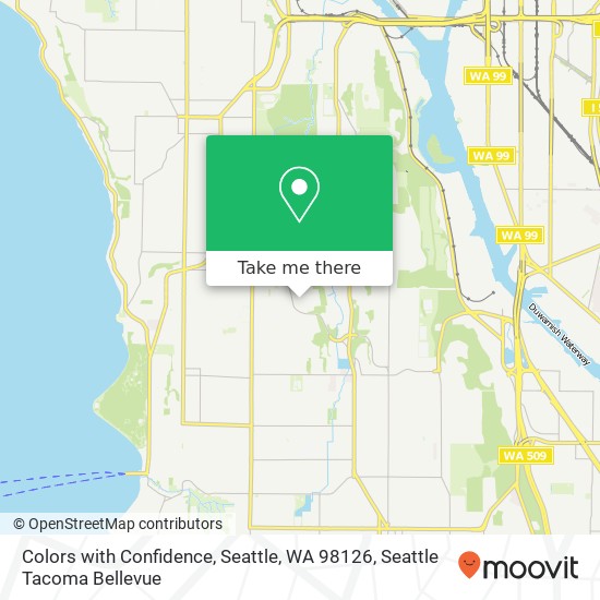 Mapa de Colors with Confidence, Seattle, WA 98126