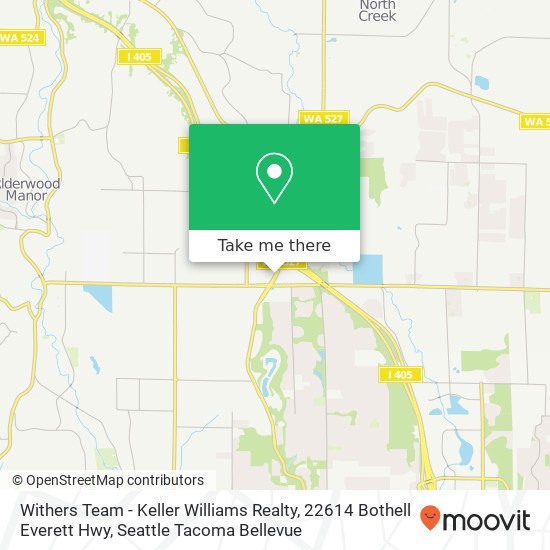 Mapa de Withers Team - Keller Williams Realty, 22614 Bothell Everett Hwy