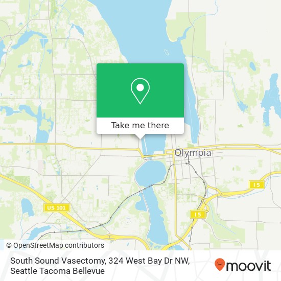 Mapa de South Sound Vasectomy, 324 West Bay Dr NW