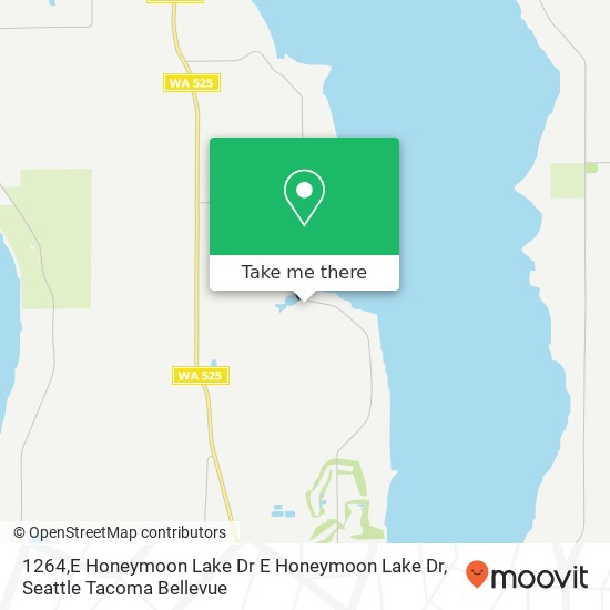 Mapa de 1264,E Honeymoon Lake Dr E Honeymoon Lake Dr, Greenbank, WA 98253