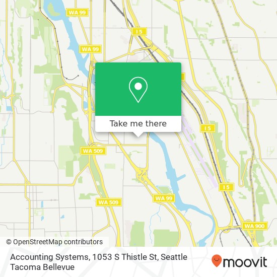 Mapa de Accounting Systems, 1053 S Thistle St