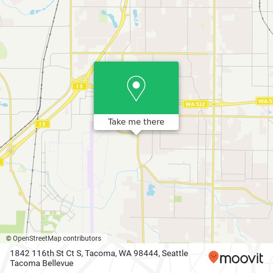 1842 116th St Ct S, Tacoma, WA 98444 map