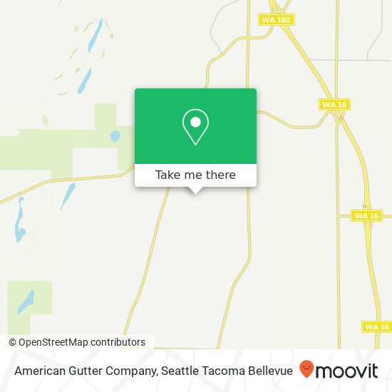 Mapa de American Gutter Company, 1112 SW Clevenger Ln