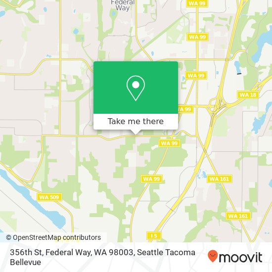 356th St, Federal Way, WA 98003 map