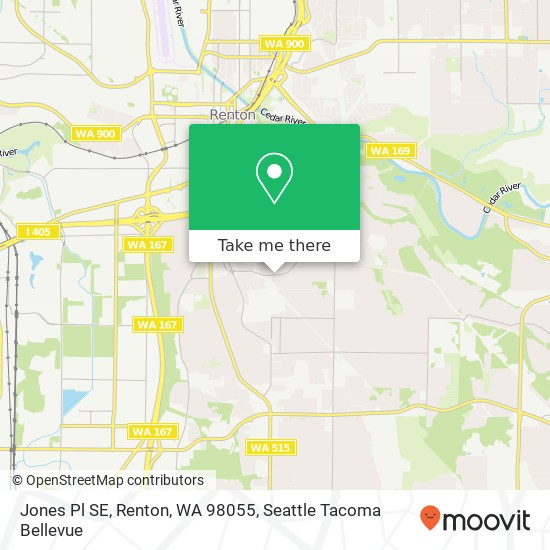 Jones Pl SE, Renton, WA 98055 map