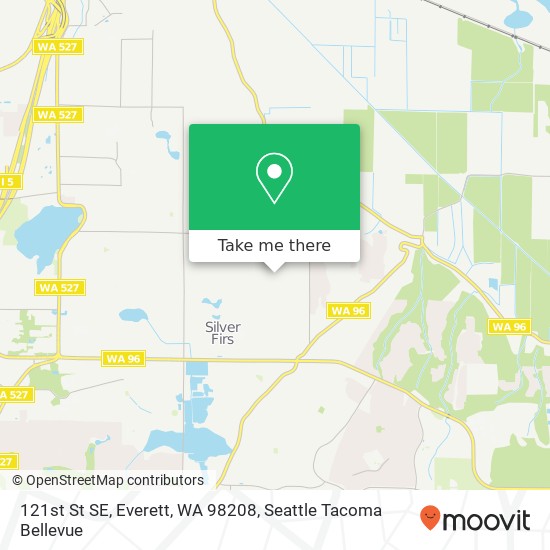 Mapa de 121st St SE, Everett, WA 98208