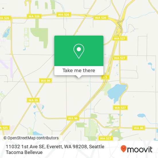 Mapa de 11032 1st Ave SE, Everett, WA 98208