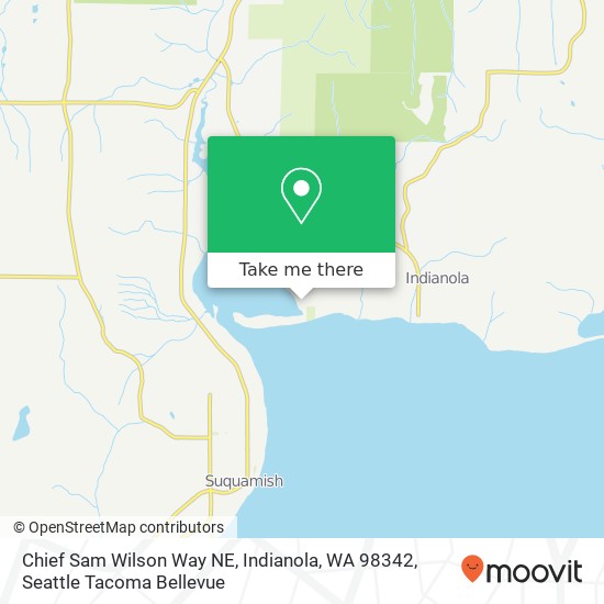 Chief Sam Wilson Way NE, Indianola, WA 98342 map