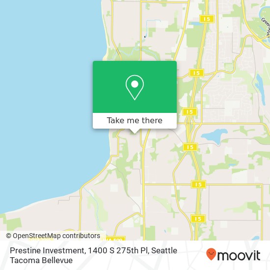 Prestine Investment, 1400 S 275th Pl map