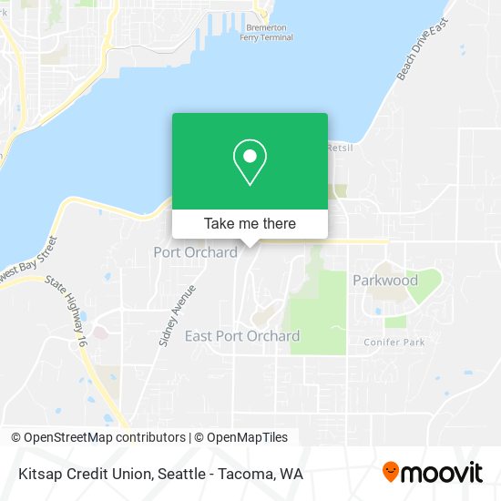 Mapa de Kitsap Credit Union