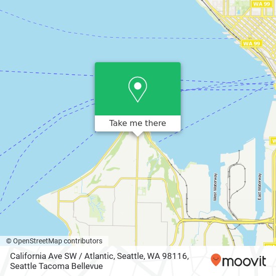 California Ave SW / Atlantic, Seattle, WA 98116 map