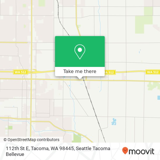 Mapa de 112th St E, Tacoma, WA 98445