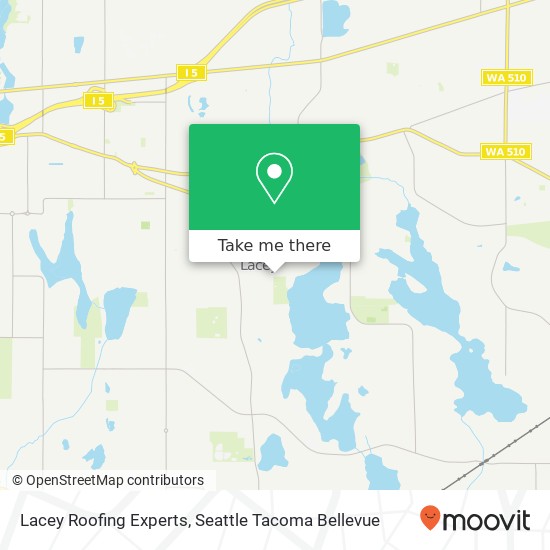Lacey Roofing Experts map