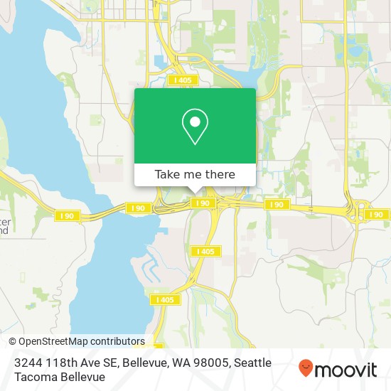 Mapa de 3244 118th Ave SE, Bellevue, WA 98005