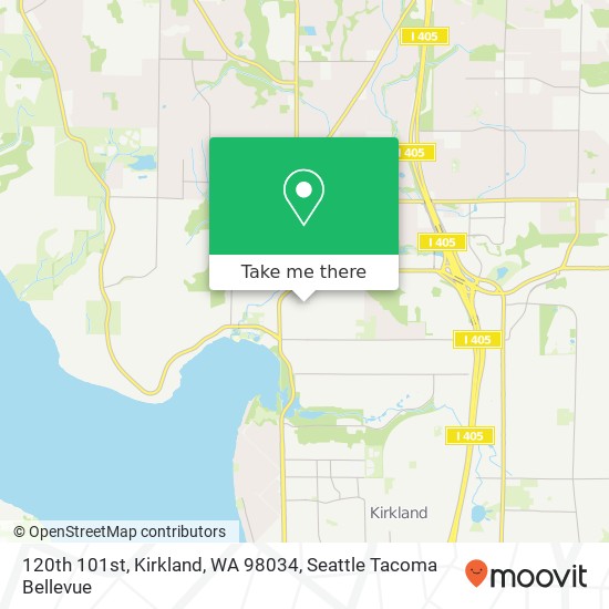 Mapa de 120th 101st, Kirkland, WA 98034