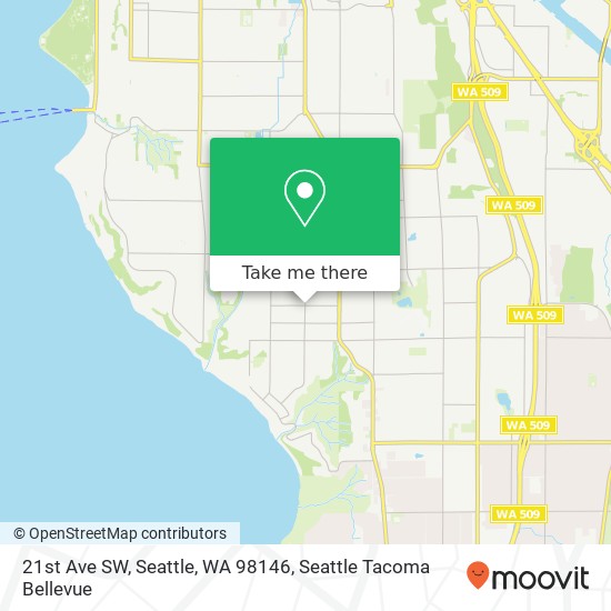 21st Ave SW, Seattle, WA 98146 map