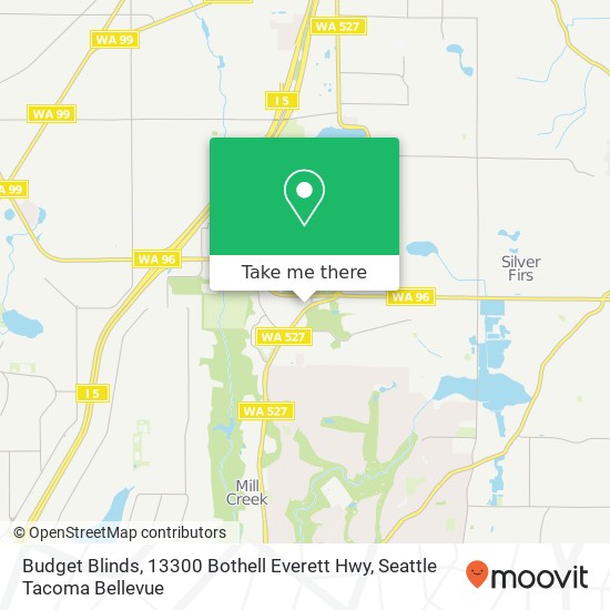 Mapa de Budget Blinds, 13300 Bothell Everett Hwy