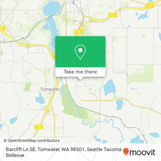 Barclift Ln SE, Tumwater, WA 98501 map