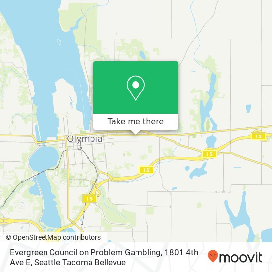 Evergreen Council on Problem Gambling, 1801 4th Ave E map