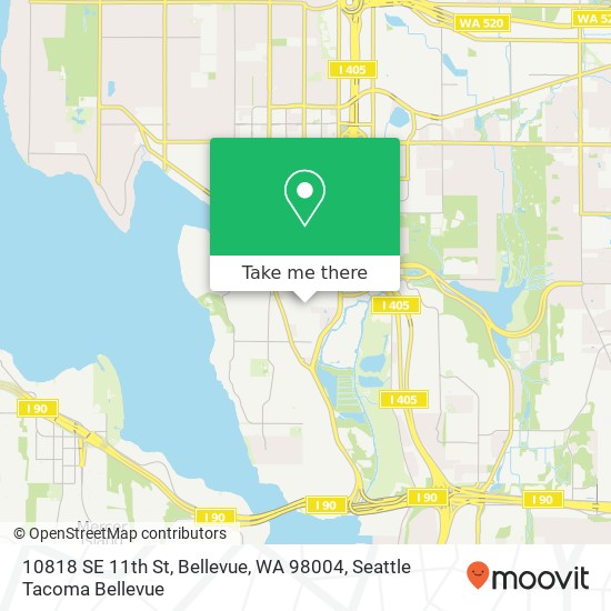 10818 SE 11th St, Bellevue, WA 98004 map