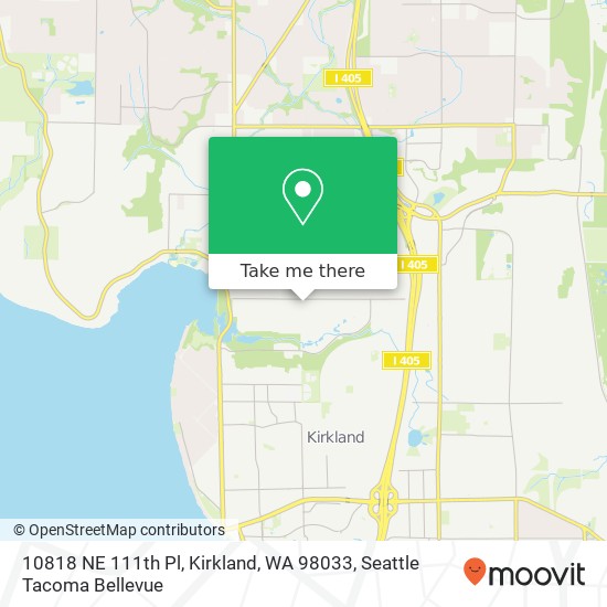 10818 NE 111th Pl, Kirkland, WA 98033 map