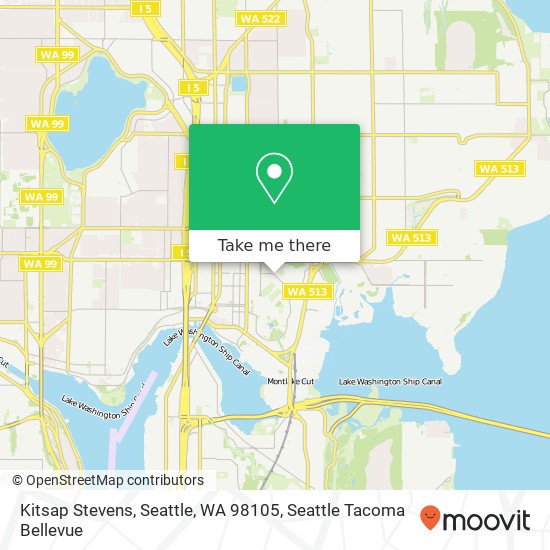 Kitsap Stevens, Seattle, WA 98105 map