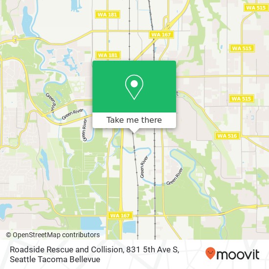 Mapa de Roadside Rescue and Collision, 831 5th Ave S