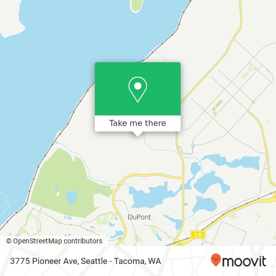 Mapa de 3775 Pioneer Ave, Dupont, WA 98327