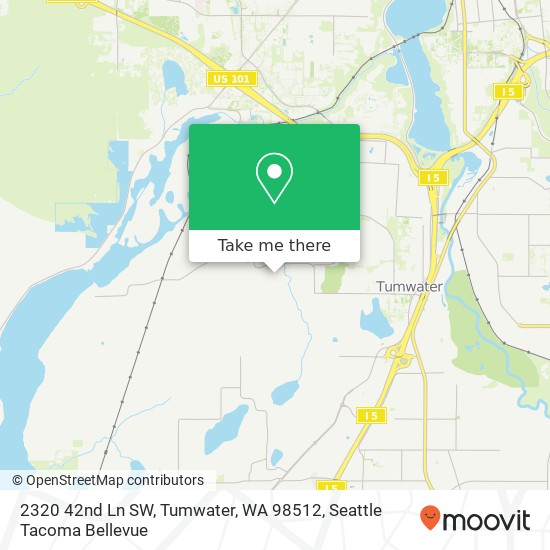 Mapa de 2320 42nd Ln SW, Tumwater, WA 98512