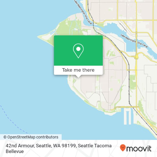 Mapa de 42nd Armour, Seattle, WA 98199