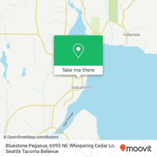 Mapa de Bluestone Pegasus, 6993 NE Whispering Cedar Ln