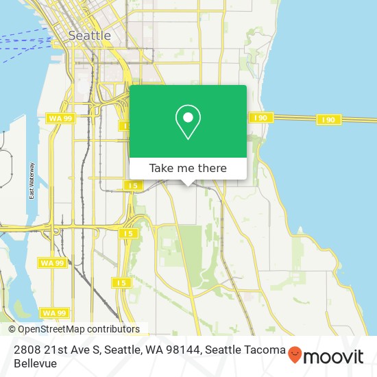 Mapa de 2808 21st Ave S, Seattle, WA 98144