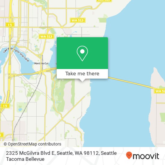 Mapa de 2325 McGilvra Blvd E, Seattle, WA 98112