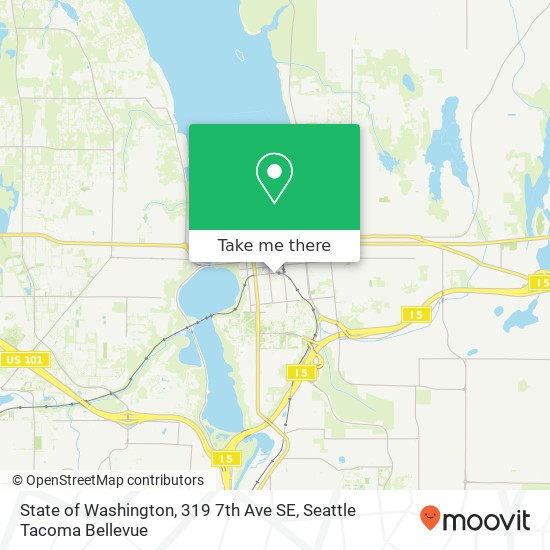 State of Washington, 319 7th Ave SE map