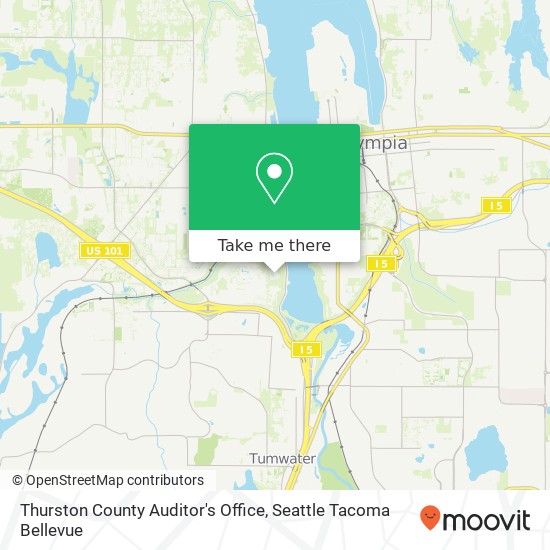 Thurston County Auditor's Office map