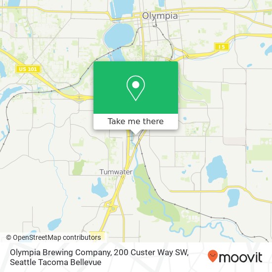 Mapa de Olympia Brewing Company, 200 Custer Way SW